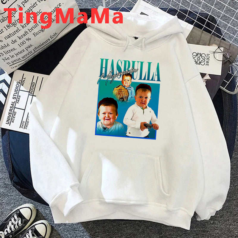 Kawaii Hasbulla Graphic Hoodies for Men and Women
