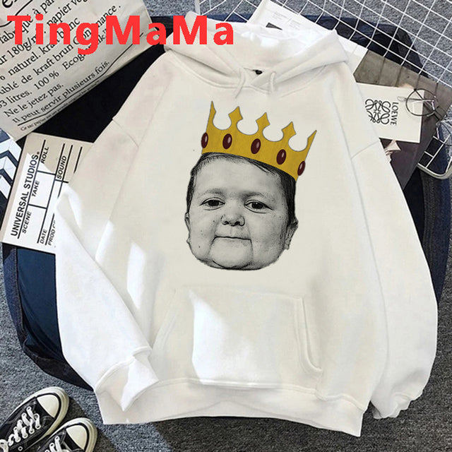 Kawaii Hasbulla Graphic Hoodies for Men and Women